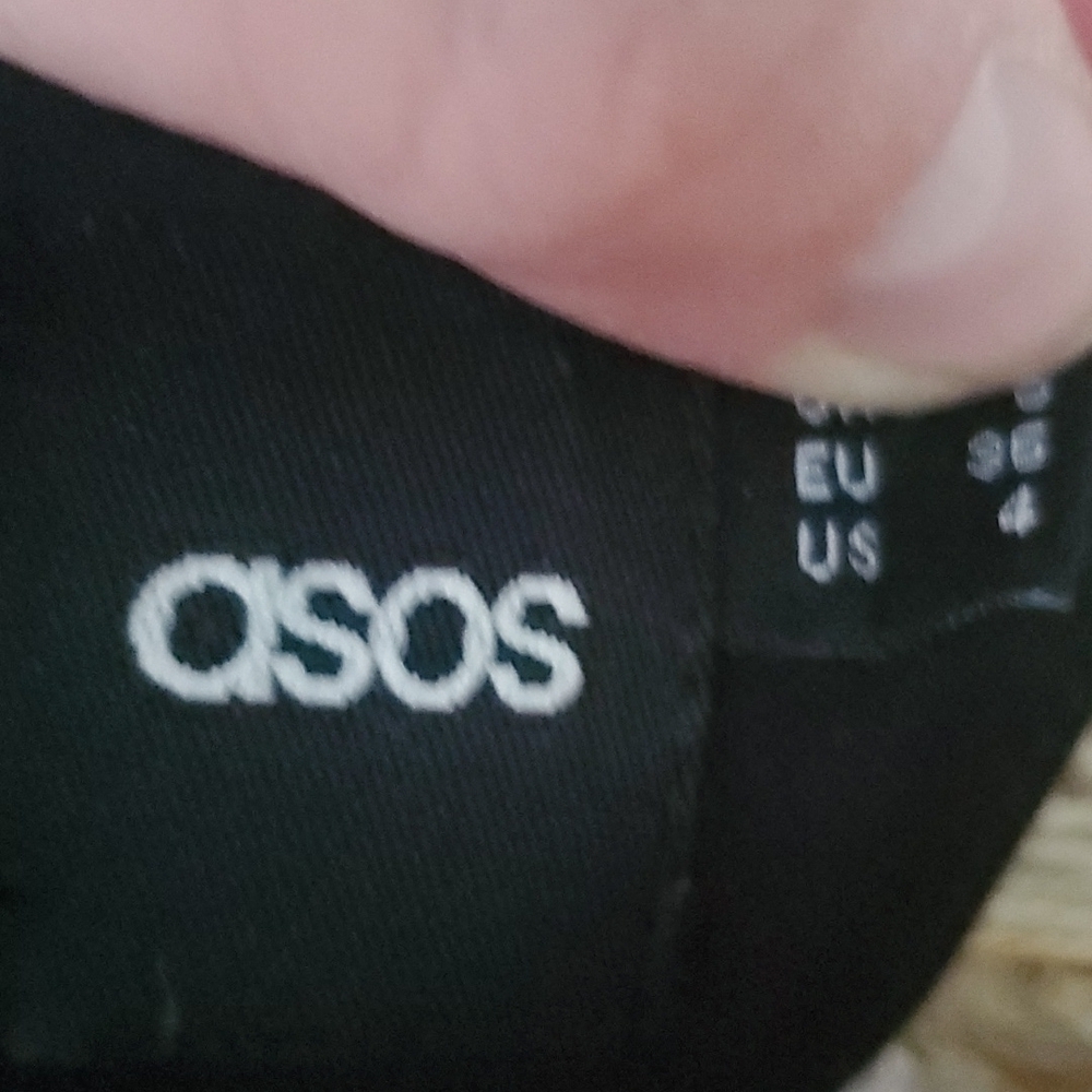ASOS Striped Mesh Insert Crop Top - Picture 9 of 10